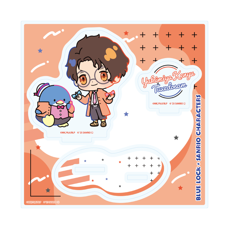 Acrylic Stand Plate "Blue Lock" x Sanrio Characters 04 Yukimiya Kenyu x Tuxedosam (Collaboration Illustration)