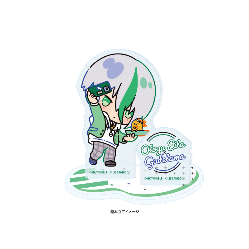 Acrylic Stand Plate "Blue Lock" x Sanrio Characters 05 Otoya Eita x Gudetama (Collaboration Illustration)