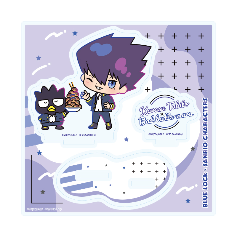 Acrylic Stand Plate "Blue Lock" x Sanrio Characters 06 Karasu Tabito x Bad Badtz-Maru (Collaboration Illustration)