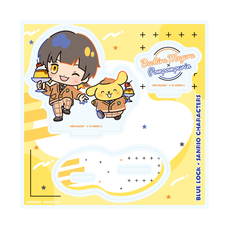 Acrylic Stand Plate "Blue Lock" x Sanrio Characters 07 Bachira Meguru x Pom Pom Purin (Collaboration Illustration)