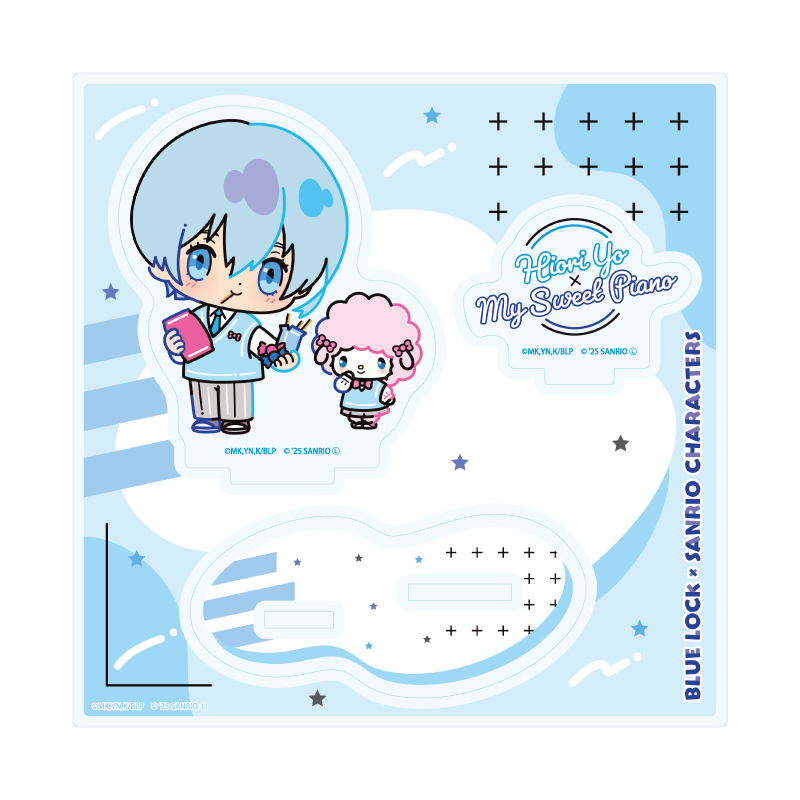 Acrylic Stand Plate "Blue Lock" x Sanrio Characters 08 Hiori Yo x My Sweet Piano (Collaboration Illustration)