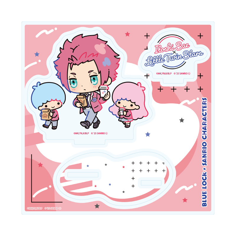 Acrylic Stand Plate "Blue Lock" x Sanrio Characters 09 Itoshi Sae x Little Twin Stars (Collaboration Illustration)