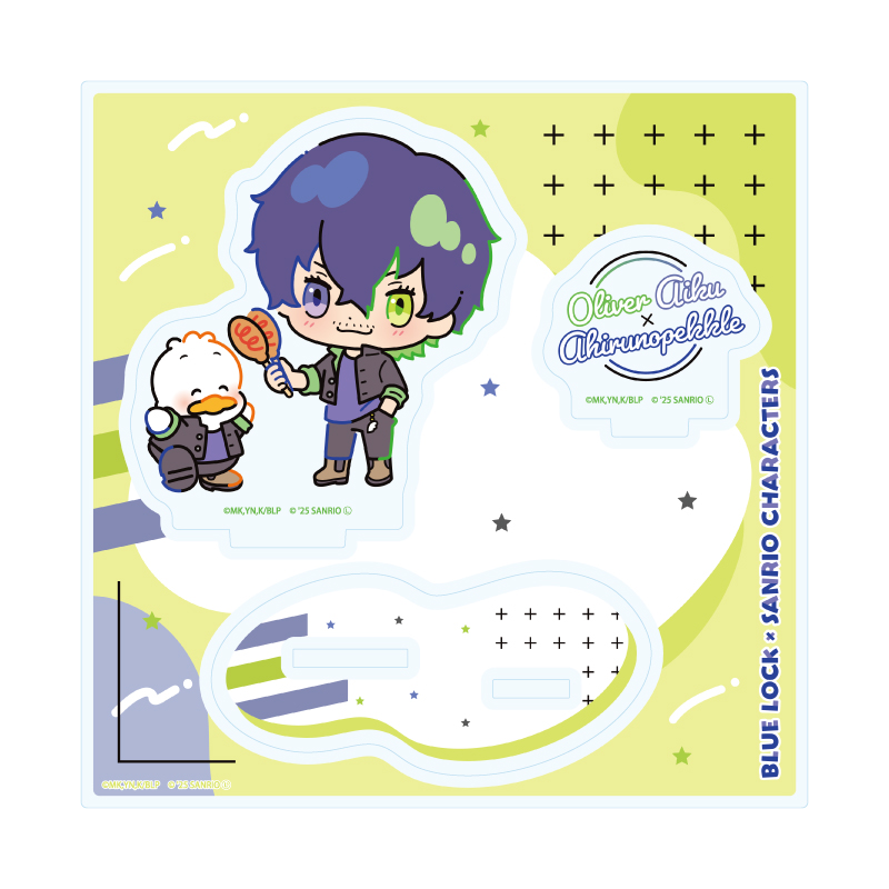 Acrylic Stand Plate "Blue Lock" x Sanrio Characters 10 Oliver Aiku x Ahiru no Pekkle (Collaboration Illustration)
