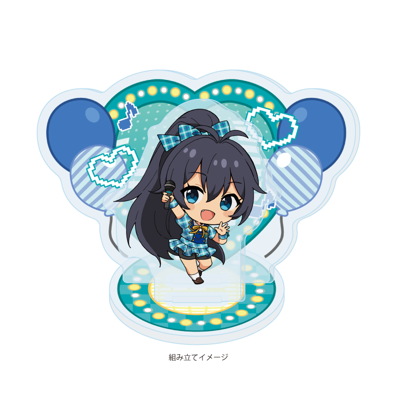 Acrylic Stand Plate "The Idolmaster Million Live!" 26 Ganaha Hibiki Karaoke Ver. (Mini Character Illustration)