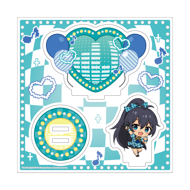 Acrylic Stand Plate "The Idolmaster Million Live!" 26 Ganaha Hibiki Karaoke Ver. (Mini Character Illustration)