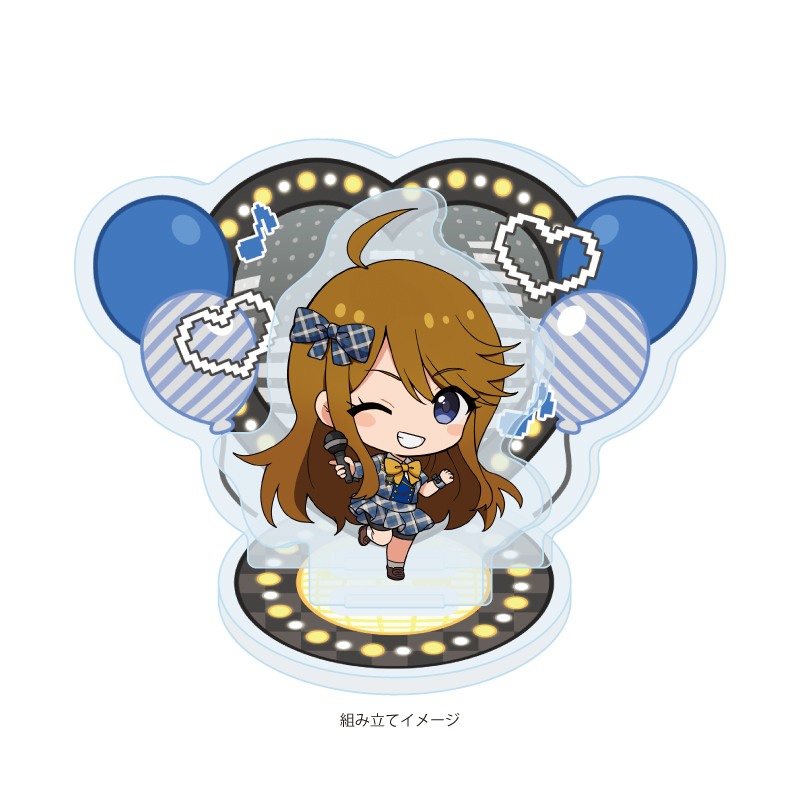 Acrylic Stand Plate "The Idolmaster Million Live!" 30 Tokoro Megumi Karaoke Ver. (Mini Character Illustration)