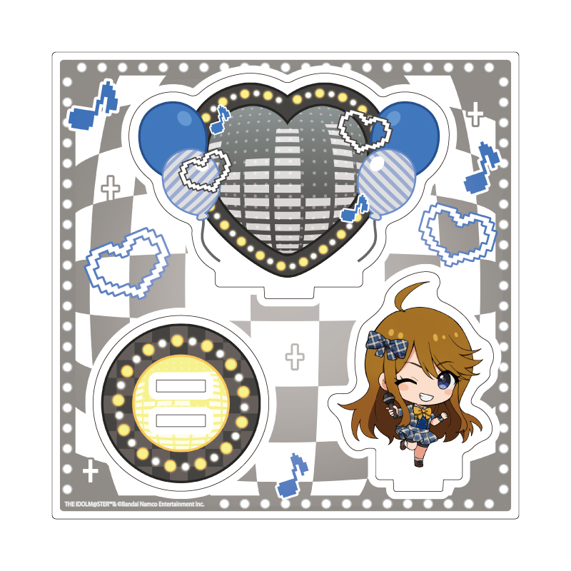 Acrylic Stand Plate "The Idolmaster Million Live!" 30 Tokoro Megumi Karaoke Ver. (Mini Character Illustration)