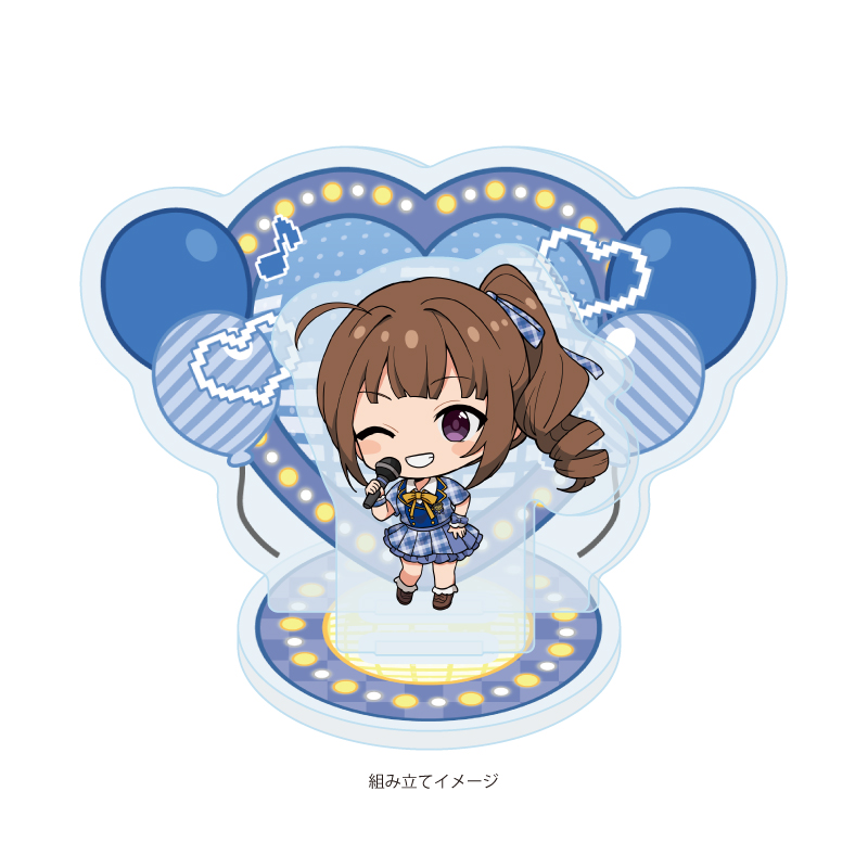 Acrylic Stand Plate "The Idolmaster Million Live!" 35 Yokoyama Nao Karaoke Ver. (Mini Character Illustration)