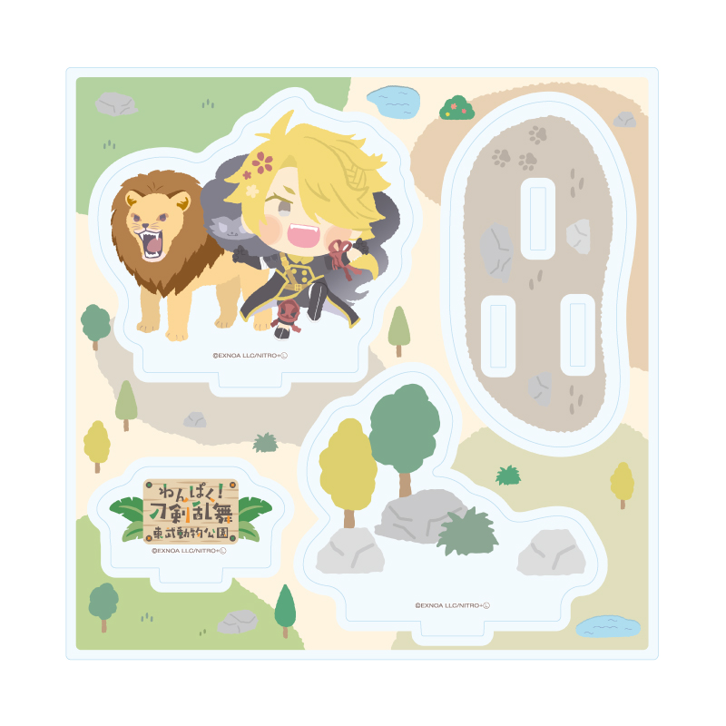 Acrylic Stand Plate "Touken Ranbu -ONLINE-" Wanpaku! Touken Ranbu 123 Shishiou