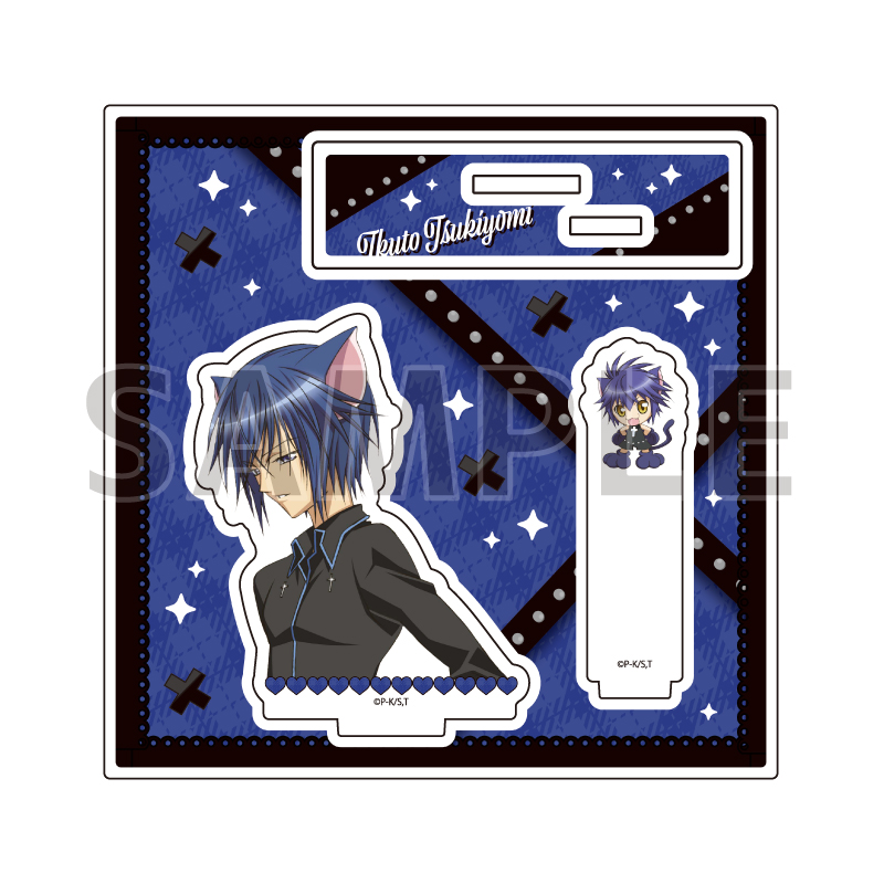 Acrylic Stand Plate "Shugo Chara!" 10 Tsukiyomi Ikuto & Yoru (Official Illustration)