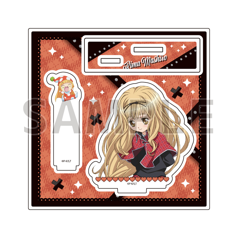 Acrylic Stand Plate "Shugo Chara!" 12 Mashiro Rima & Kusukusu (Official Illustration)