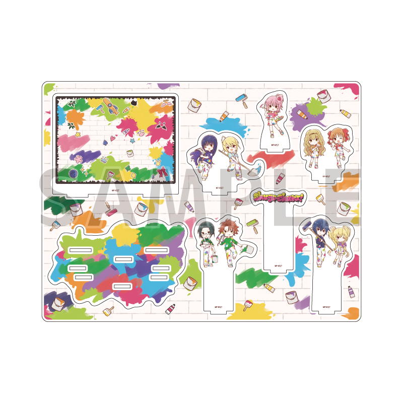 Acrylic Diorama "Shugo Chara!" 02 Group Design Paint Ver. (Graff Art Illustration)