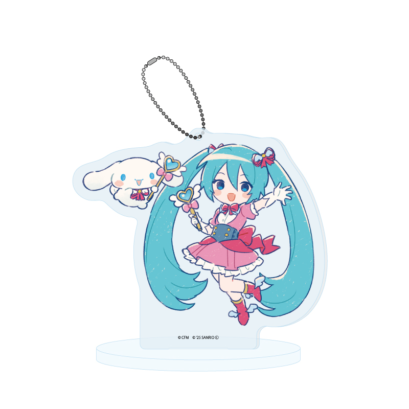 Acrylic Stand Key Chain Hatsune Miku x Cinnamoroll 31 Graff Art Illustration