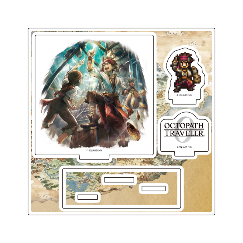 Acrylic Stand Plate "OCTOPATH TRAVELER 0" 10 Ludo (Official Illustration)