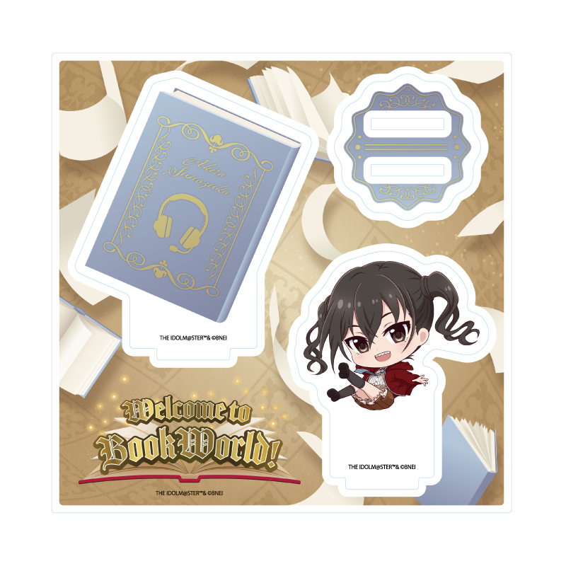 Acrylic Stand Plate "The Idolmaster Cinderella Girls" 08 Sunazuka Akira BookWorld! Ver. (Mini Character Illustration)