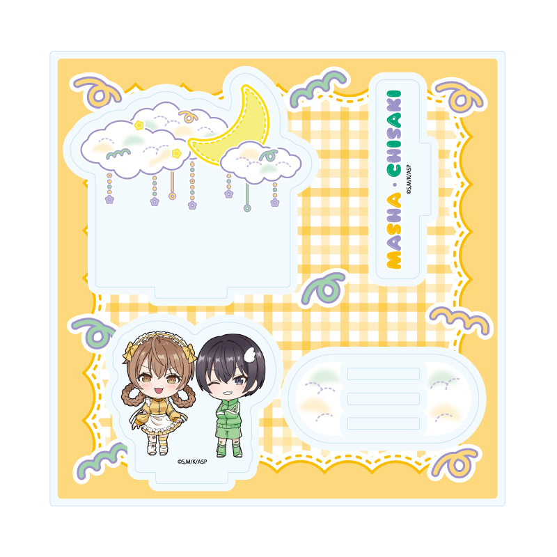 Acrylic Stand Plate "Alya Sometimes Hides Her Feelings in Russian" 11 Masha & Chisaki Yumekawa Ver. (Mini Character Illustration)