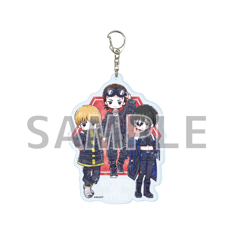 Deka Acrylic Key Chain "Attack on Titan The Final Season" 01 Cyberpunk Ver. A (Graff Art Illustration)