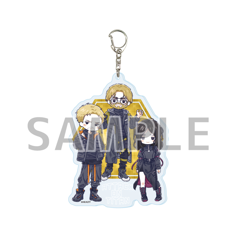 Deka Acrylic Key Chain "Attack on Titan The Final Season" 03 Cyberpunk Ver. C (Graff Art Illustration)