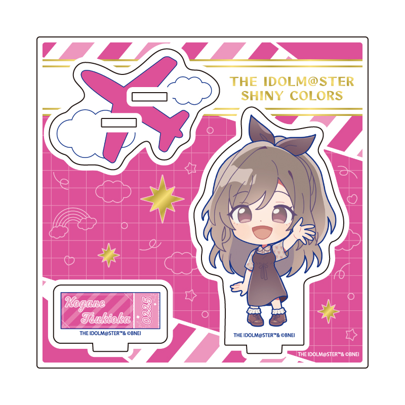 Acrylic Stand Plate "The Idolmaster Shiny Colors" 12 Tsukioka Kogane Outing Ver. (Mini Character Illustration)