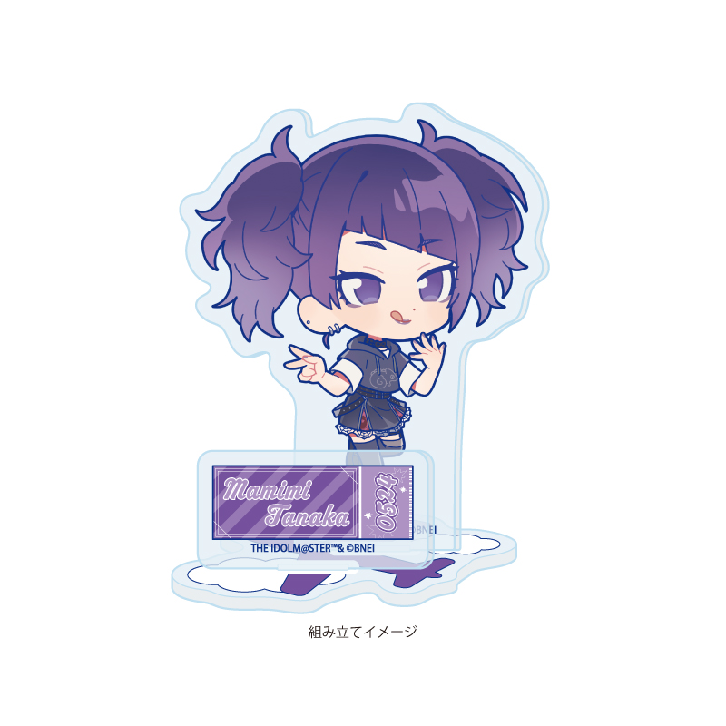 Acrylic Stand Plate "The Idolmaster Shiny Colors" 13 Tanaka Mamimi Outing Ver. (Mini Character Illustration)