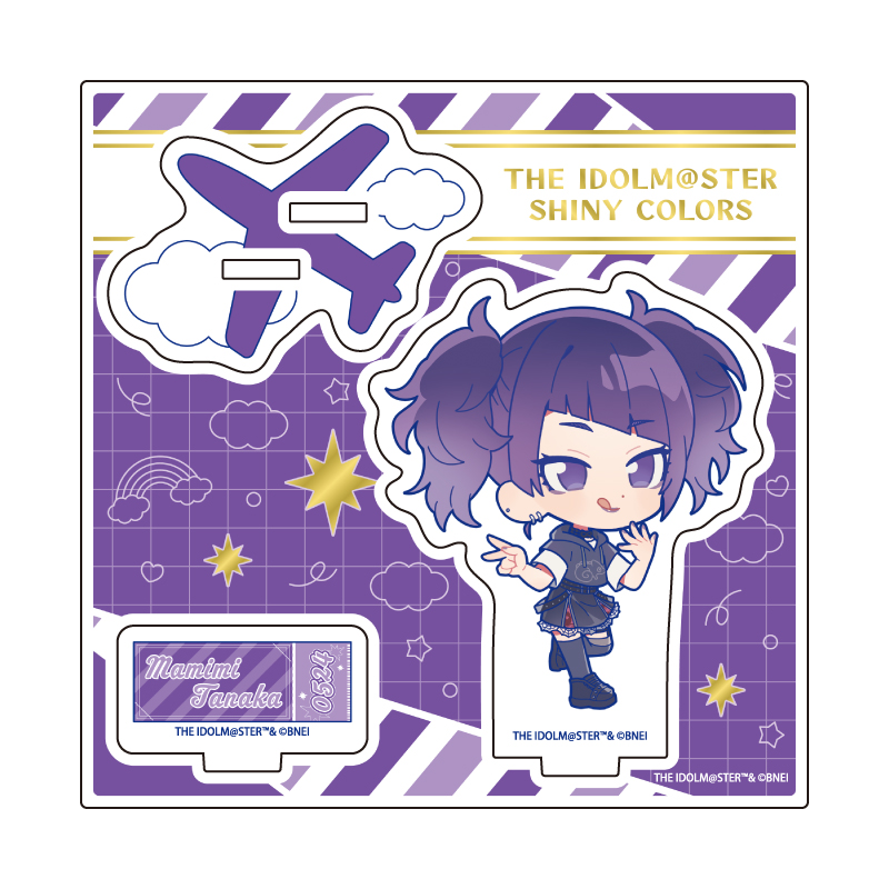 Acrylic Stand Plate "The Idolmaster Shiny Colors" 13 Tanaka Mamimi Outing Ver. (Mini Character Illustration)