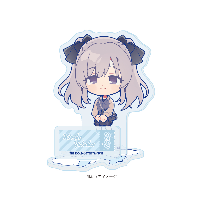 Acrylic Stand Plate "The Idolmaster Shiny Colors" 16 Yukoku Kiriko Outing Ver. (Mini Character Illustration)