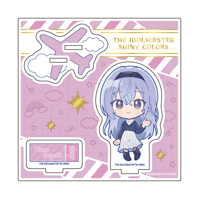 Acrylic Stand Plate "The Idolmaster Shiny Colors" 20 Suzuki Hana Outing Ver. (Mini Character Illustration)
