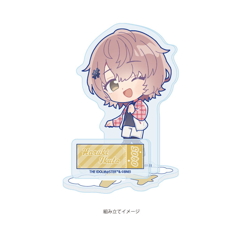 Acrylic Stand Plate "The Idolmaster Shiny Colors" 21 Ikuta Haruki Outing Ver. (Mini Character Illustration)