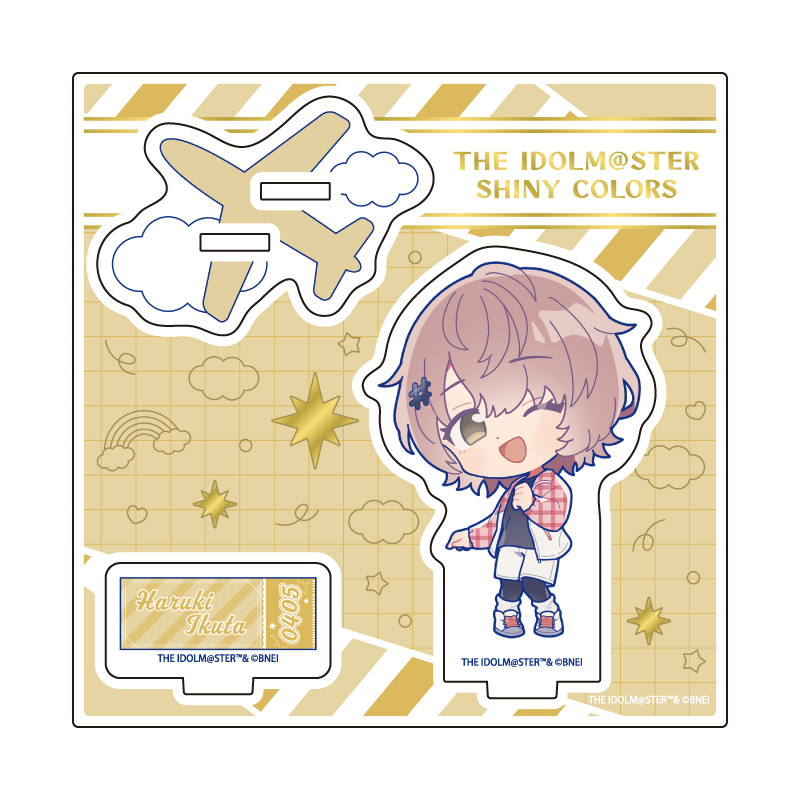 Acrylic Stand Plate "The Idolmaster Shiny Colors" 21 Ikuta Haruki Outing Ver. (Mini Character Illustration)