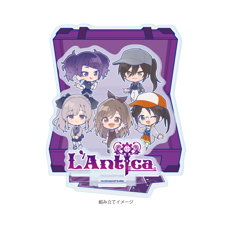 Acrylic Diorama "The Idolmaster Shiny Colors" 05 283 Production L'Antica Outing Ver. (Mini Character Illustration)