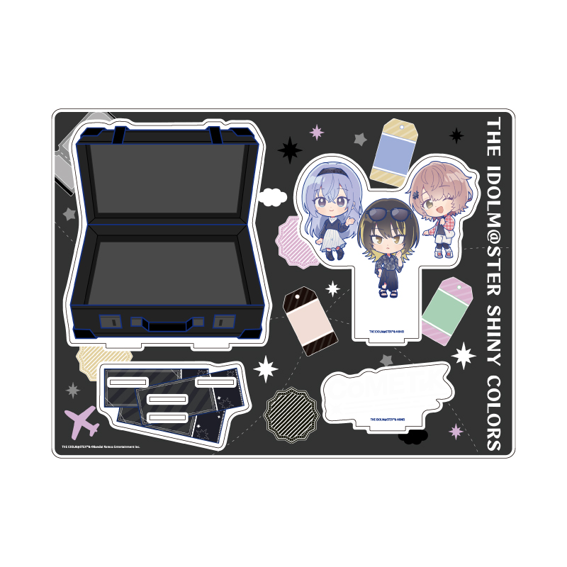 Acrylic Diorama "The Idolmaster Shiny Colors" 07 283 Production CoMETIK Outing Ver. (Mini Character Illustration)