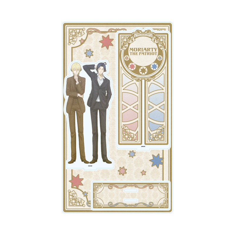 Premium Acrylic Diorama Plate "Moriarty the Patriot" 01 William & Sherlock (Antraite Illustration)