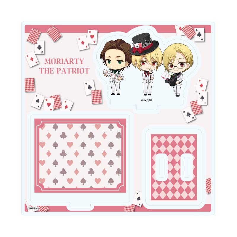 Acrylic Stand Plate "Moriarty the Patriot" 10 Playing Cards Ver. A (Mini Character Illustration)
