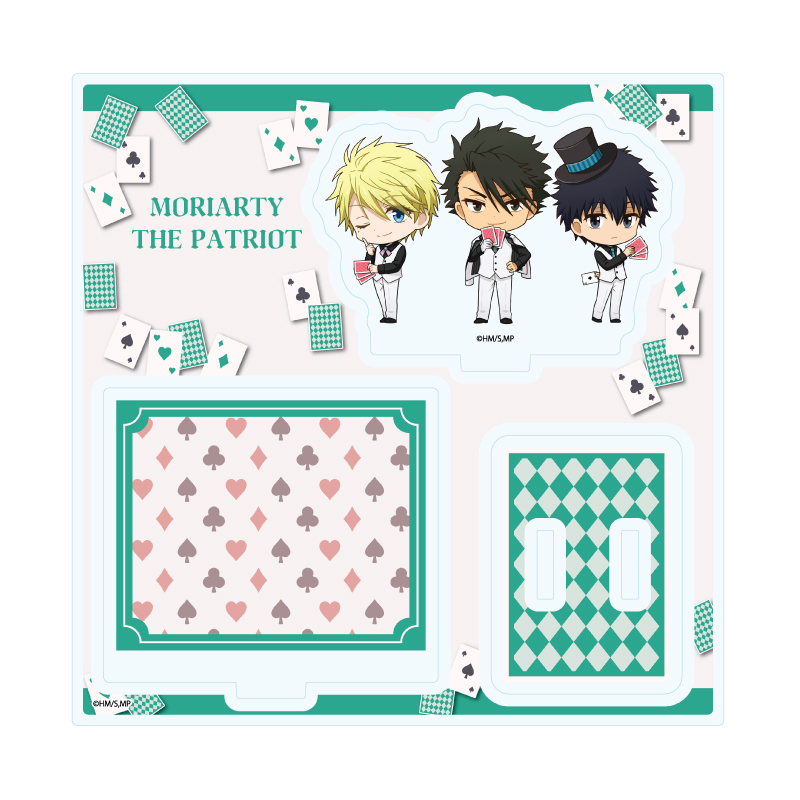 Acrylic Stand Plate "Moriarty the Patriot" 11 Playing Cards Ver. B (Mini Character Illustration)