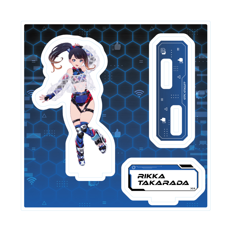 Acrylic Stand Plate "GRIDMAN UNIVERSE" 24 Takarada Rikka Virtual Liver Ver. (Original Illustration)