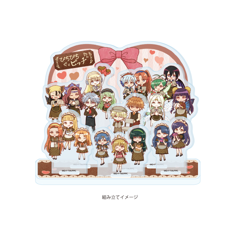 Acrylic Diorama "Mermaid Melody Pichi Pichi Pitch" 06 Group Design Valentine Ver. (Original Illustration)