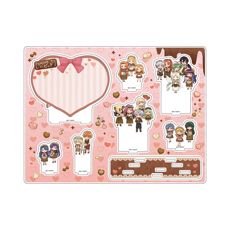 Acrylic Diorama "Mermaid Melody Pichi Pichi Pitch" 06 Group Design Valentine Ver. (Original Illustration)