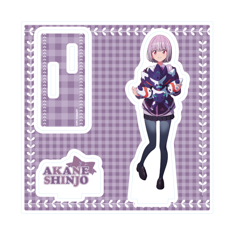Acrylic Stand Plate "GRIDMAN UNIVERSE" 31 Shinjo Akane With Plush Ver. (Original Illustration)