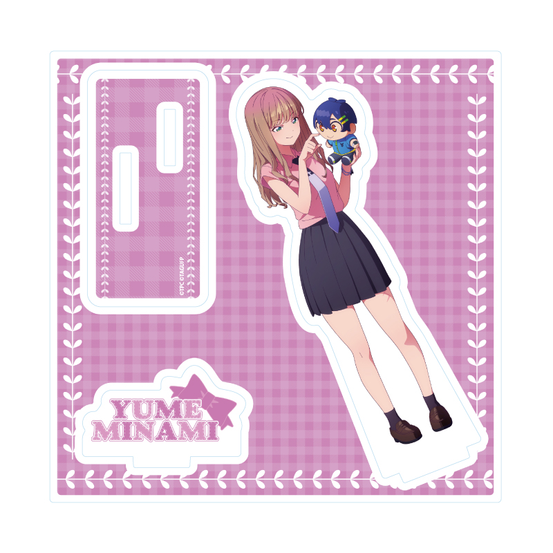 Acrylic Stand Plate "GRIDMAN UNIVERSE" 32 Minami Yume With Plush Ver. (Original Illustration)