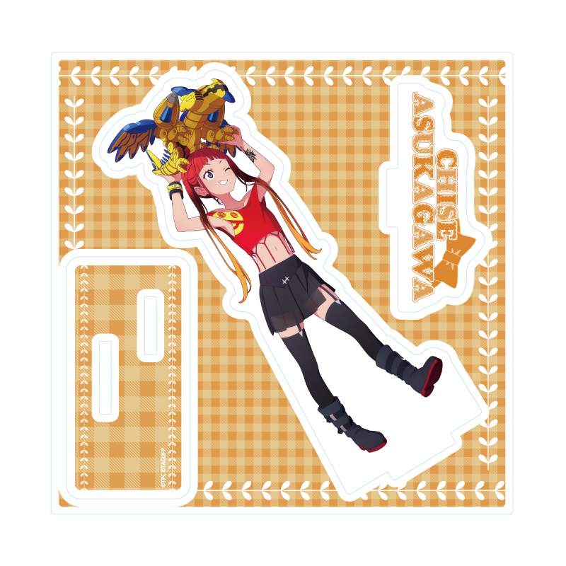 Acrylic Stand Plate "GRIDMAN UNIVERSE" 33 Asukagawa Chise With Plush Ver. (Original Illustration)