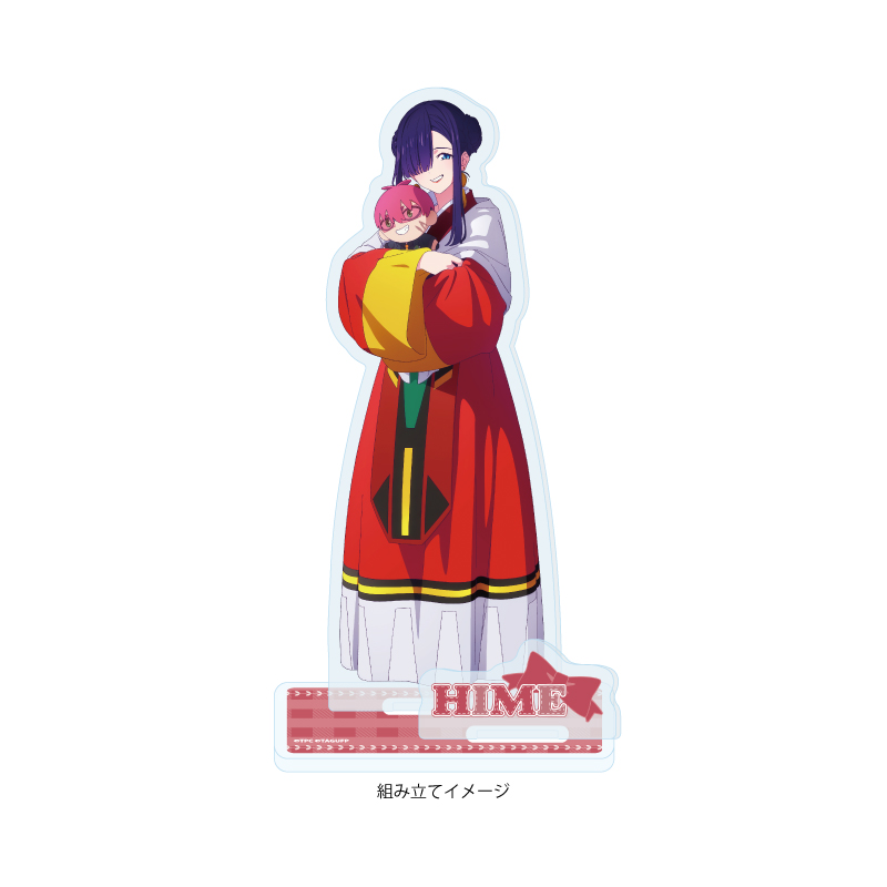 Acrylic Stand Plate "GRIDMAN UNIVERSE" 34 Hime With Plush Ver. (Original Illustration)