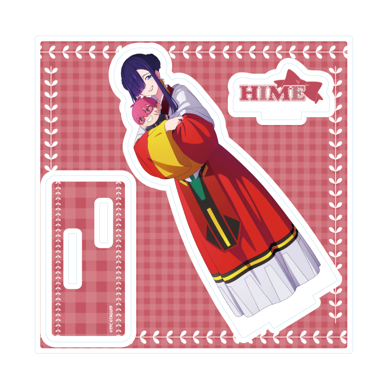 Acrylic Stand Plate "GRIDMAN UNIVERSE" 34 Hime With Plush Ver. (Original Illustration)