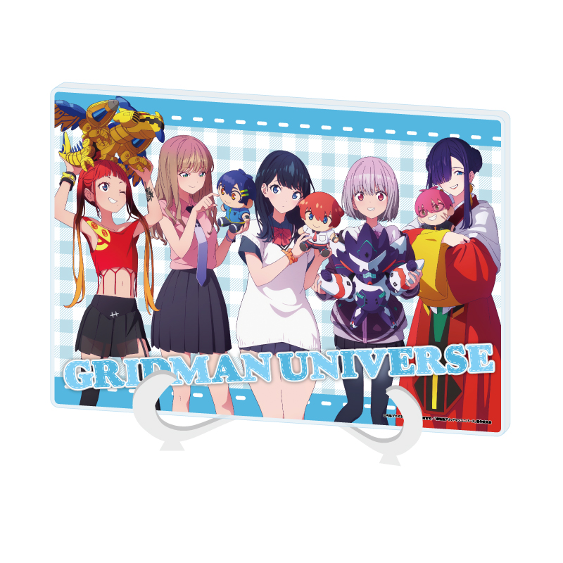 Acrylic Art Board A5 Size "GRIDMAN UNIVERSE" 03 Group Design With Plush Ver. (Original Illustration)