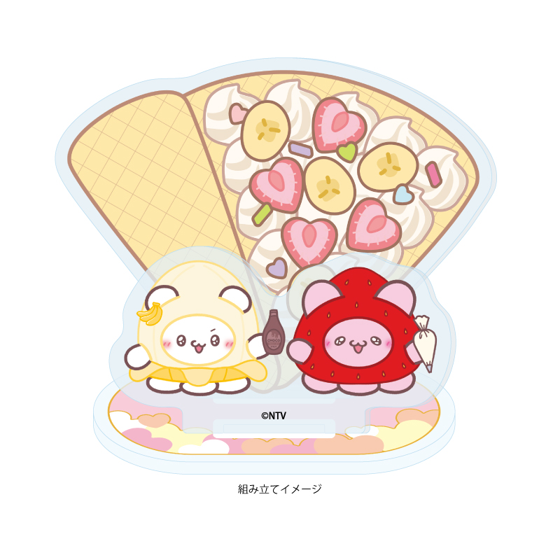 Acrylic Stand Plate Loveeez 05 Sumoppi & Pyonchi Crepe Ver. (Original Illustration)