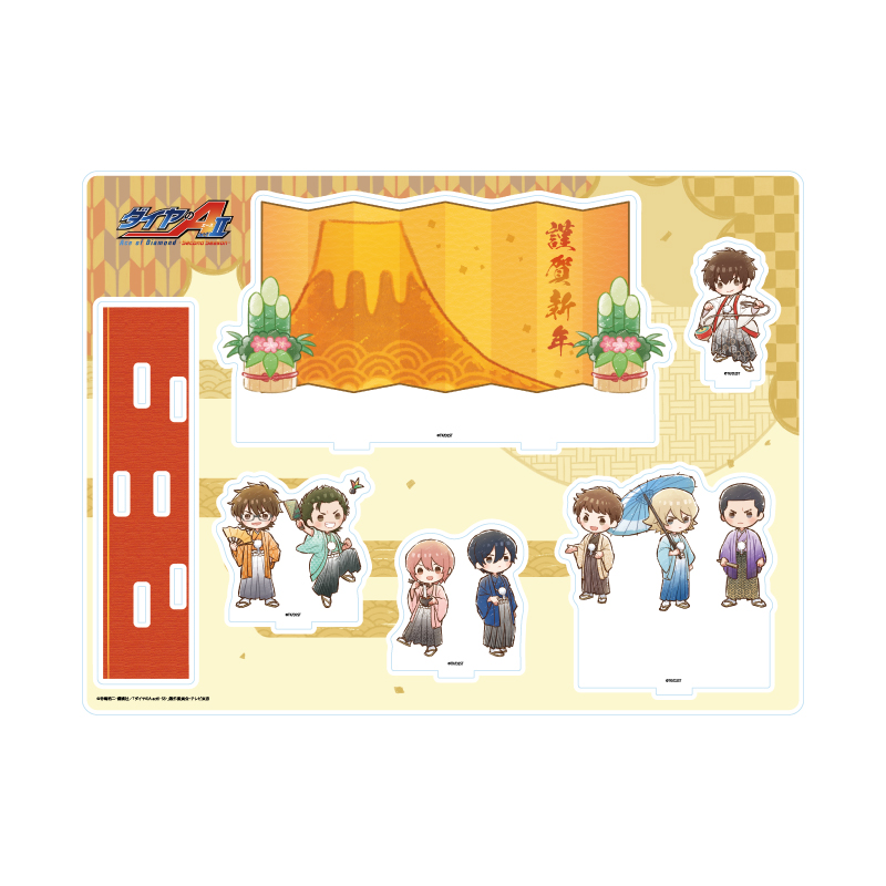 Acrylic Diorama "Ace of Diamond act II -Second Season-" 01 New Year Ver. (Graff Art Illustration)