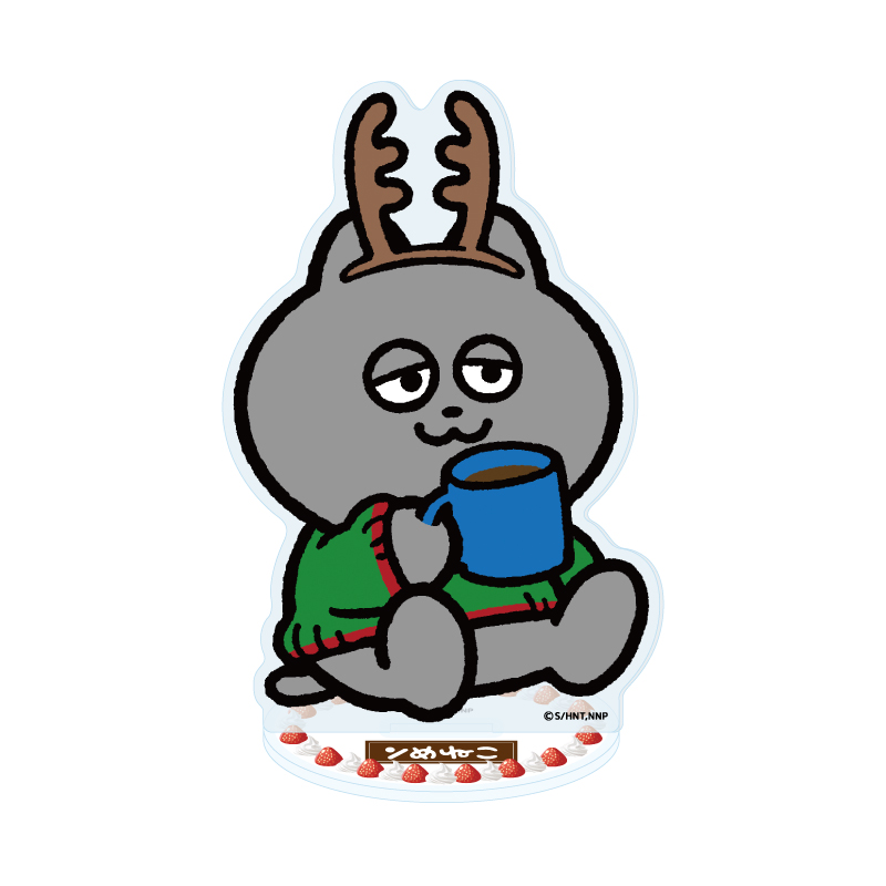 Acrylic Stand "Nmeneko" 02 Usukuro (Fireplace Ver.) (Original Illustration)
