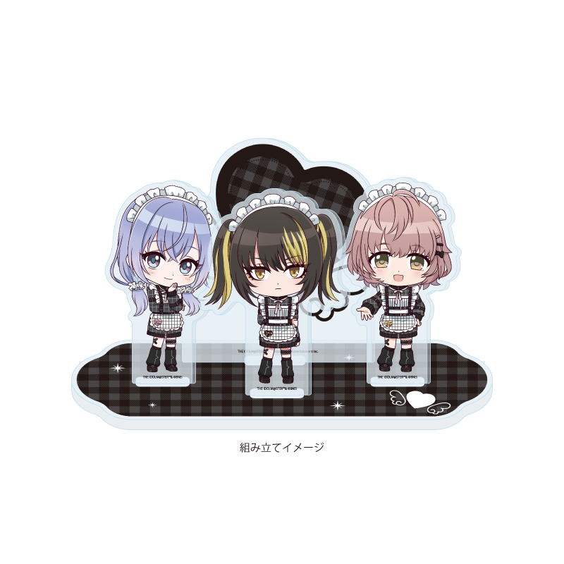 Acrylic Diorama "The Idolmaster Shiny Colors" 11 283 Production CoMETIK Black Angel Ver. (Mini Character Illustration)