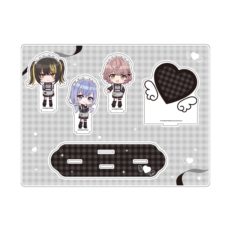 Acrylic Diorama "The Idolmaster Shiny Colors" 11 283 Production CoMETIK Black Angel Ver. (Mini Character Illustration)