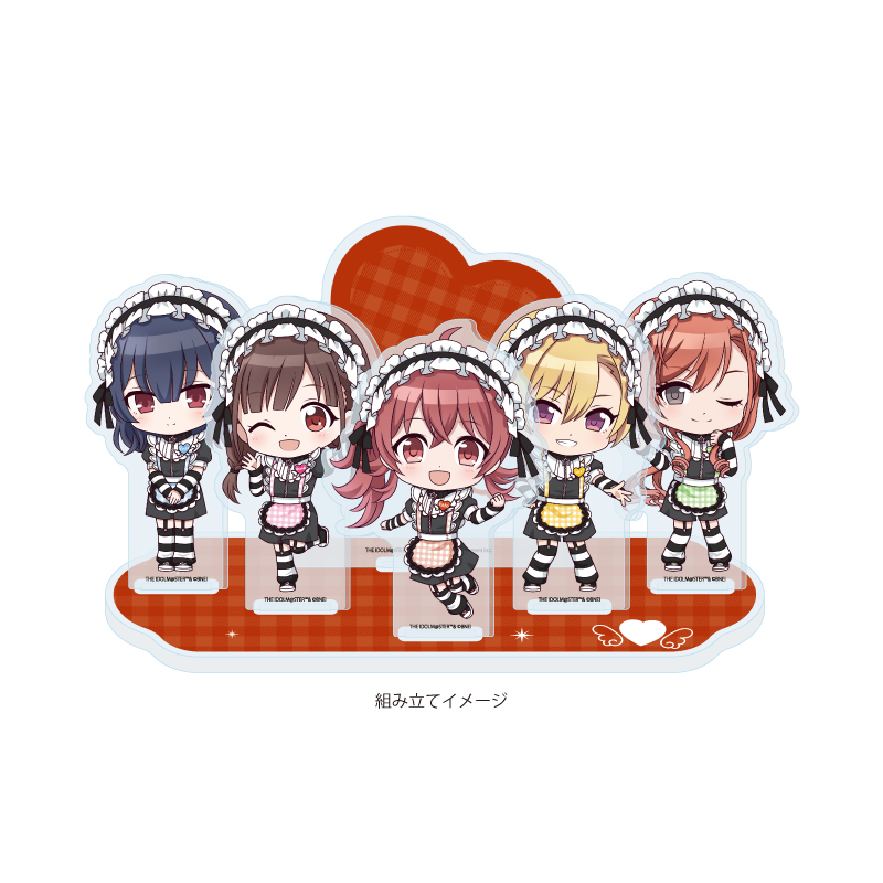 Acrylic Diorama "The Idolmaster Shiny Colors" 12 283 Production HO-KA-GO CLIMAX GIRLS Black Angel Ver. (Mini Character Illustration)