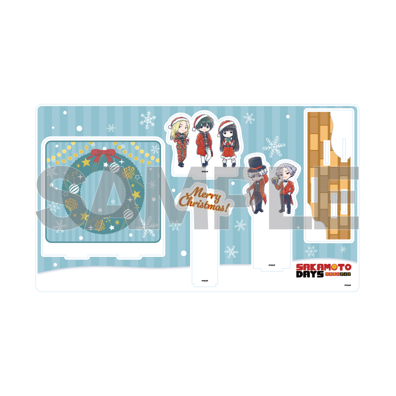 Premium Acrylic Diorama Plate "Sakamoto Days" 12 Design B Christmas Ver. (Graff Art Illustration)